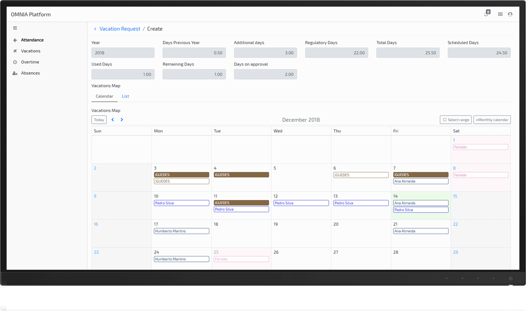 OMNIA Low-Code Development Platform - Human Resources Management
